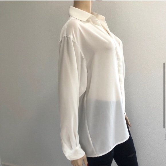 CREAM 40's Vintage Blouse Evan PICONE size:14 - Picture 7 of 14